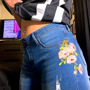 Floral Jeans